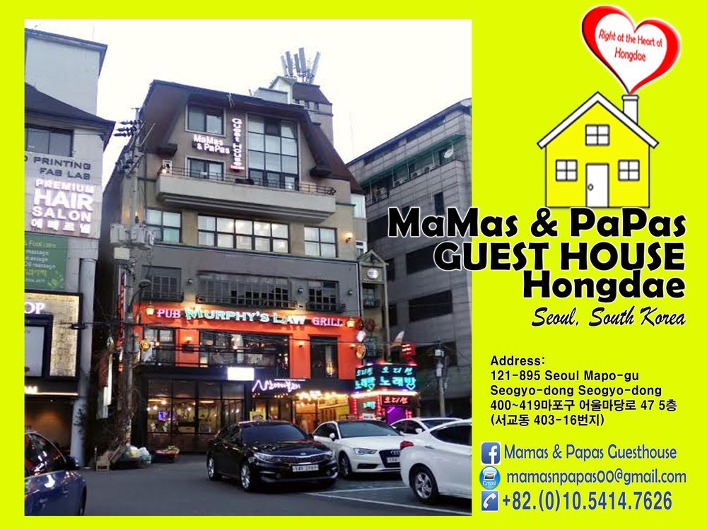 Mamas And Papas Guesthouse And Apartments In Seoul Exterior photo